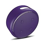 AWINNER Silicone Case for Amazon Echo Dot 2nd (Purple)