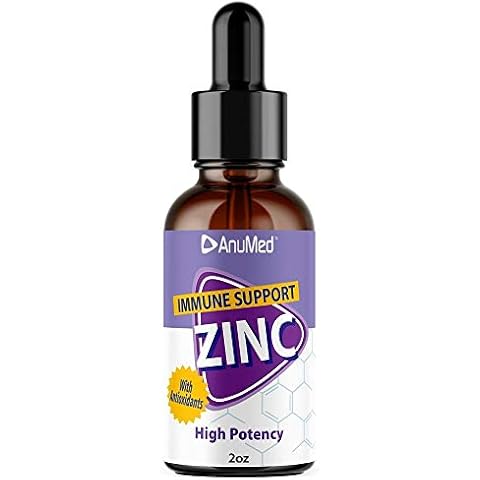 Zinc Drops 15mg Max Immunity AnuMed Intl 2 oz Liquid Cover