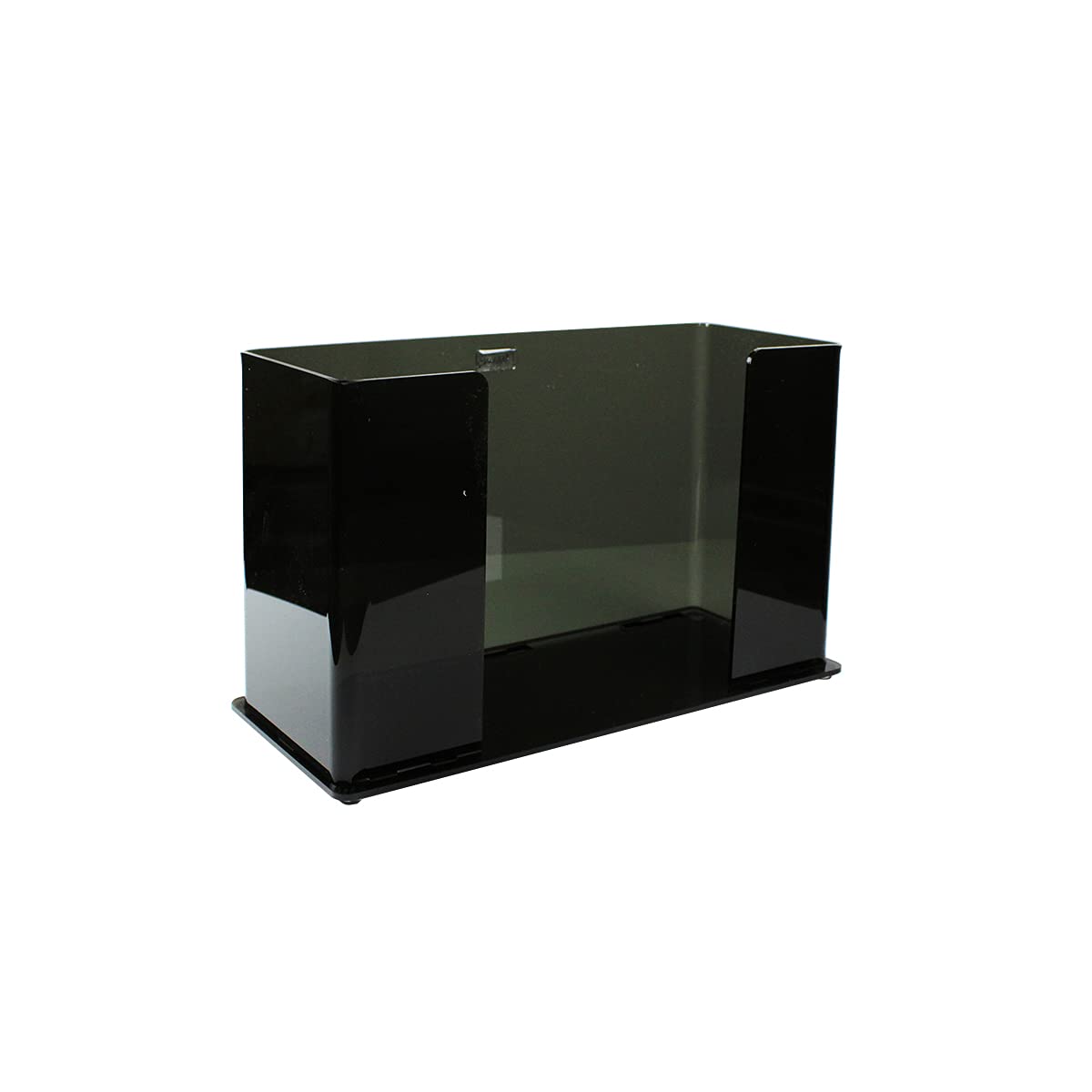 TrippNT Counter Top pulido acrílico plegado papel toalla dispensador en 3 colores: transparente, blanco o negro, 11 1/4 x 6 5/8 x 4 5/8 pulgadas WHD
