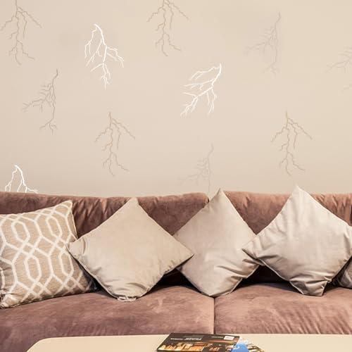 FINGERINSPIRE Lightning Painting Stencil 21x29.7cm Plastic PET Lightning Pattern Drawing Template for Painting Nature Theme on Wood Fabric - Image 4