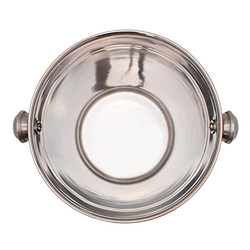 Mimo Style Balde de Gelo Bronze, Aço Inoxidável Mentém Bebidas Geladas 1,25 Litros Ideal Bancadas Ba