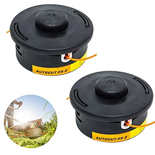 2 Piezas Cabezal Desbrozadora AutoCut 25-2 para Stihl, Cabeza Segadora para Stihl FS55 FS80 FS85 FS87 FS89 FS90 FS100 FS120 FS250 Desbrozadora