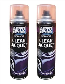 2 x 250ml Clear Lacquer Spray Paint Cans All Purpose Diy Spray Paint clear coat spray paint