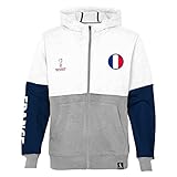 Outerstuff Youth & Kids FIFA World Cup Country Contrast Panel Fleece Hood, Heather Grey-Blue-White, Youth Small-8