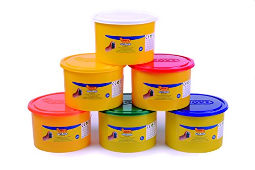 Jovi - Caja de 6 botes Soft Dough Blandiver, 460 g, colores surtidos (460/6)