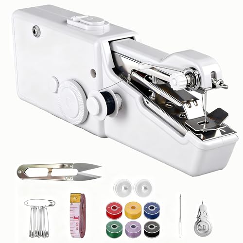 ROMINVIC Nähmaschine,Handnähmaschine,Tragbare Mini Elektrische...