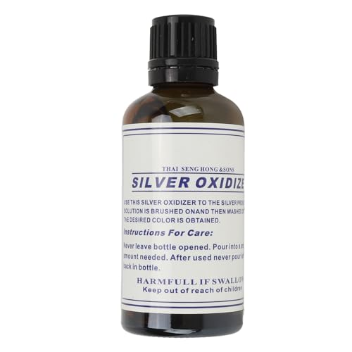 Líquido Anticuado para Joyería Plata, Solución Oxidante Plata, Gel Ennegrecido, Líquido Recubrimiento que Cambia Color para Joyería Plata para un Aspecto Oxidado en Arte y Joyería