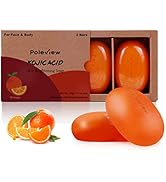 Poleview Kojic Acid Soap Skin Lightening Soap for Body & Face Glowing Radiance Skin, Dark Spots, ...