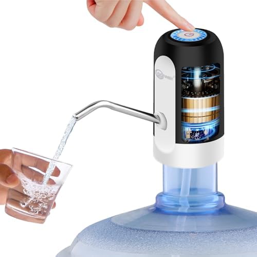 CoolWAY Water Pump for 5 Gallon Bottle, USB Charging Automatic Wa...