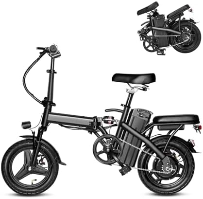 APYEAR Electric Bike for Adults, Ebike, Electric Bicycle with 576WH Removable Battery,14"/20" Folding Ebike, 20MPH,20+ Miles(MAX),500W High Motor,Multi-Shock Absorption,UL 2849,Commuting Mini E Bikes