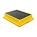 Leak-Proof Industrial Nestable Oil Drums Tray, Anti-Slip Polyethylene Spill Pallet for Garage Storage, Detachable with Drain - 5 Pack, 20.9