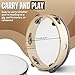 Flexzion Wood Handheld Tambourine 8