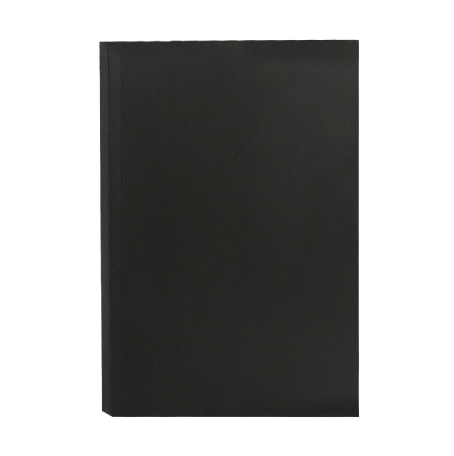 Cahier Bloc-Notes Carnet De Notes A5 Épais Style Rétro, Pages Lignées Vierges for Les Comptes Rendus Réunion Matériel de Dessin(Black)