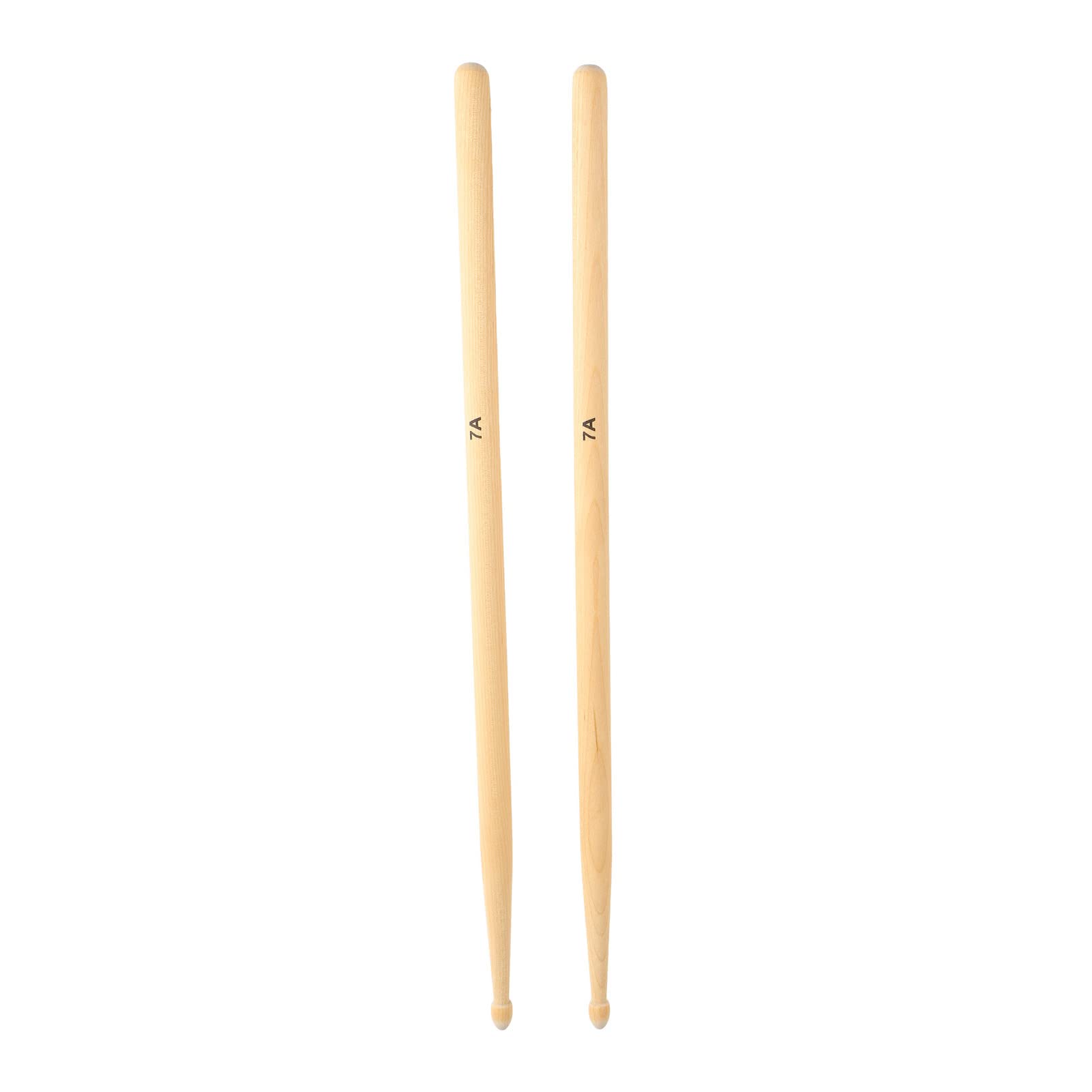 12 Pares de Baquetas de Madera de Arce 7A con Punta Ovalada, Juego de Baquetas Antideslizantes, Baquetas Americanas con Forma de Lágrima, Rendimiento Duradero, Baquetas Clásicas