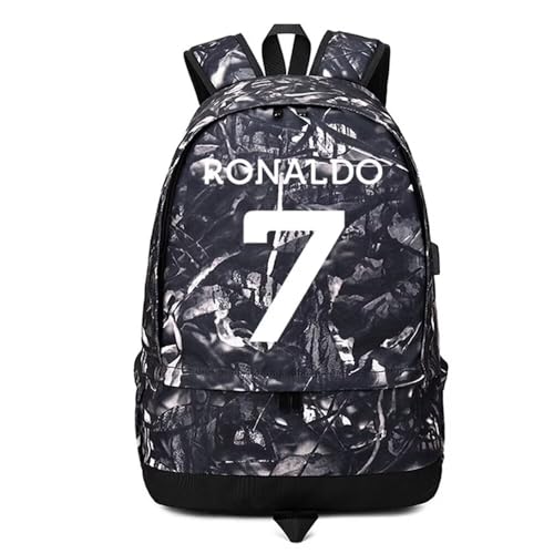 Sac à dos lumineux football numéro 7 avec filet de stockage pour équipement de sport