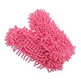 WATIIFUFU 2 Stück Waschbare Chenille Putz hausschuhe Weiche Mopp schuhe Staubwischende Reinigungsschuhe Rutschfest Für Bodenreinigung Zuhause