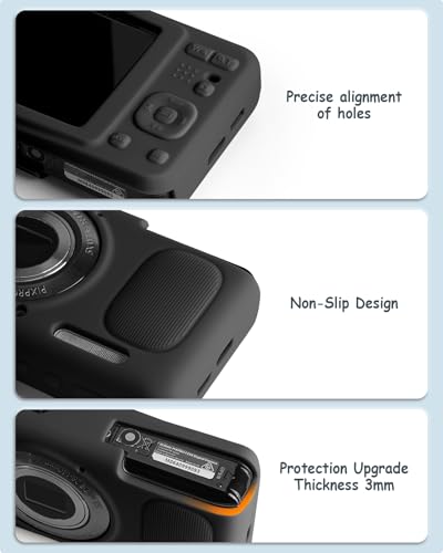 Funda rígida para cámara Kodak PIXPRO FZ55 con cubierta silicona miniatura 3