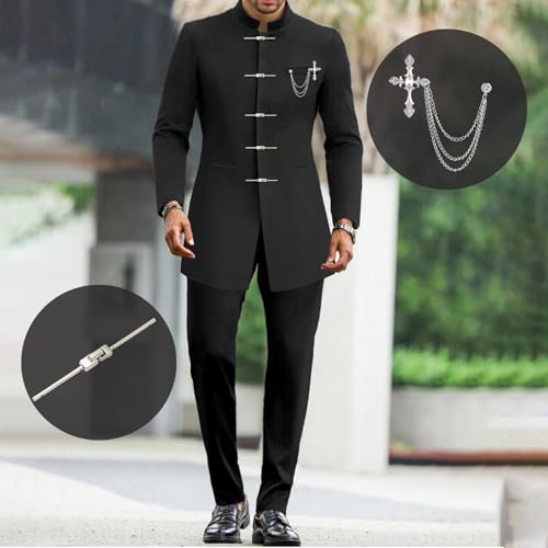 African Suits for Men Dashiki Outfits Shirt Pants 2 Piece Set Nigerian Wedding Attire Clothing2