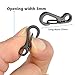 QLOUNI 10pcs Mini Llaveros Mosquetón Gancho Rápido a Presión Gancho Ligero Lock...