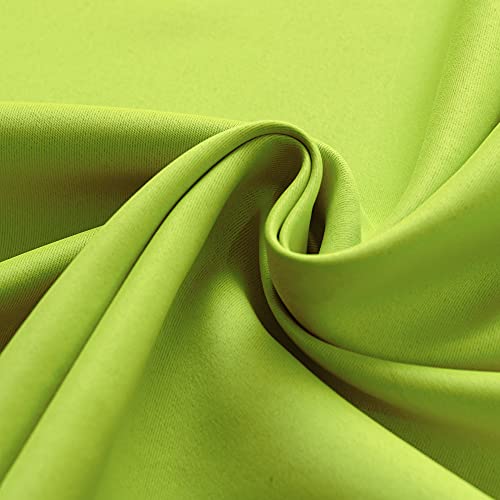 Huto Blackout Curatins Window Drapes For Bedroom Living Room - Antique Copper Grommet Room Darkening Thermal Insulated Privacy Protect Draperies Curtains, Set Of 2, Fresh Green, 42W X 84L #TOP4