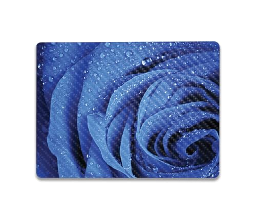 Image of MightySkins Carbon Fiber Skin Compatible with Microsoft Surface Laptop Go 3 (2023) Full Wrap Kit - Rose Closeup | Protective, Durable Textured Carbon Fiber Finish | Made in The USA