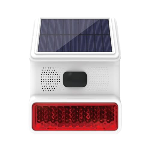 Allarme Esterno Wireless Con Luce E Suono - Sirena Solare 433MHz Per Casa, Giardino E Fattoria - Impermeabile - Foto 3