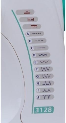 Janome 3128 Stitch Selection Chart