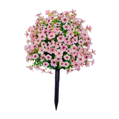 Piquet décoratif de jardin en rose PP pour pot de fleurs