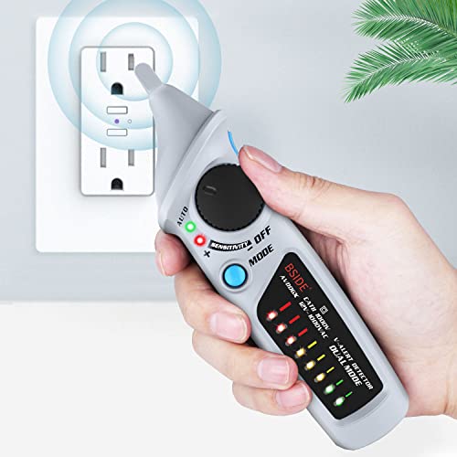 Image of Bside Electric Tester Pen Non-Contact Voltage Detector Power Socket Wall Plug AC Voltage Sensor Dual Mode 12V-1000V Freely Adjustable Sensitivity Live Line Check with 8 LED Indicators