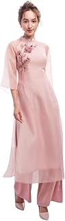 C31 pink Ao dai Vietnam Vietnamese Traditional Ao Dai For Women, Ao Dai For Women, Vietnamese Dress For Women, Ao Dai Dress For Women ao dai Tet Lunar New Year (M) - Buy now