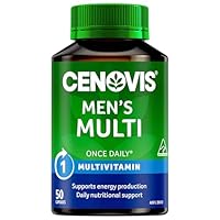 Cenovis Men's Multi Capsules 50 - Daily Multivitamin for Men- Supports Energy Production, and Healthy Immune System Function