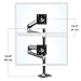 Ergotron – LX Vertical Stacking Dual Monitor Arm, VESA Desk Mount – for 2 Monitors Up to 40 Inches, 7 to 22 lbs Each – Tall Pole, Polished Aluminum