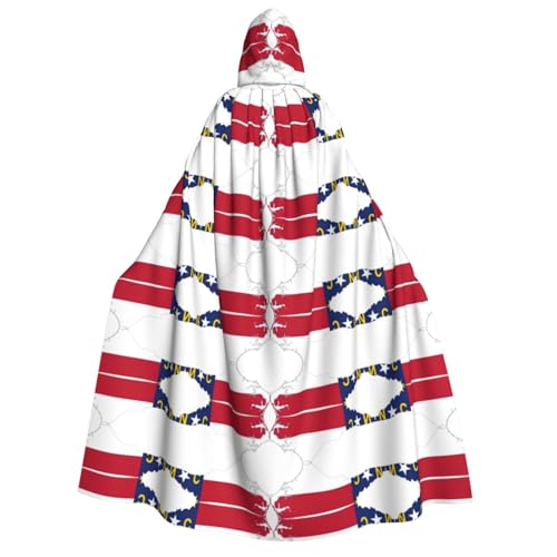 Cape à capuche drapeau Caroline du Nord pour votre prochaine soirée Halloween