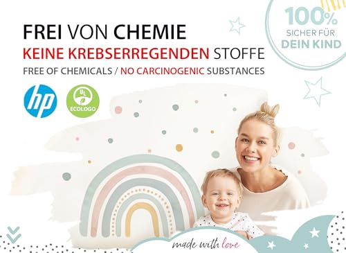 Sticker licorne arc-en-ciel pour accompagner les nuits de bébé
