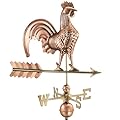 Good Directions Rooster Weathervane, Pure Copper, Polished Finish, 25-Inch