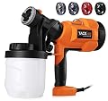 Paint Sprayer, High Power HVLP Home Electric Spray Gun,Adjustable Valve Knob, Quick Refill Lid,4 Nozzle Sizes-TACKLIFE SGP15AC