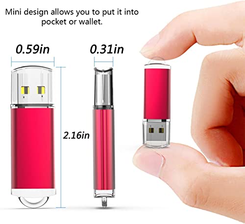 Raoyi 10 Pack 32Gb Usb Flash Drive Usb2.0 Memory Stick Thumb Drive Pen Drive Jump Drive-Red #TOP2