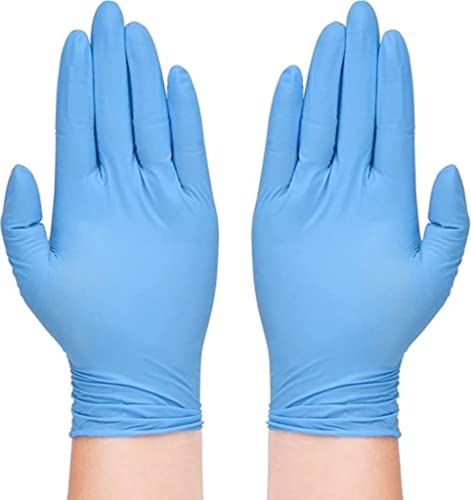 Gants en nitrile ultra résistants et non poudrés taille S boîte de 200 pièces bleues