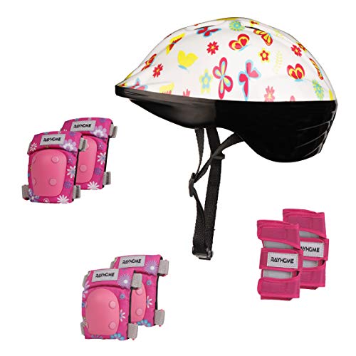 Rayhome Sports Protective Gear Skating Knee Elbow Support Pads Set Outdoors Safety Protection for Scooter, Skateboard, Bicycle, Rollerblades (Pink)