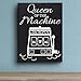 JennyGems Casino Gifts, Queen of the Machine Wooden Sign, Slot Machine Sign, Shelf Decor and Wall Hanging, Made in USA
