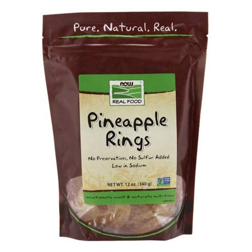 Pineapple Rings Dried, 12 oz by Now Foods (Pack of 3)