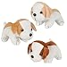 Rhode Island Novelty 6" Assorted Adorable Plush Puppy Dogs | Set of 12 |