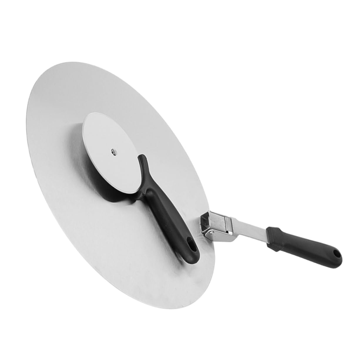 ABOOFAN 1Set Folding Pizza Peel with Pizza Cutter Wheel Pizza Spatula for Easy Transfer of Pizza Bread Cakes and More