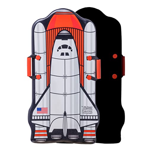 Flybar Kids 36" Foam Toboggan Snow Sled With Slick Bottom & Pe Core Build For Boys And Girls Ages 6+, Holds Up To 110 Lbs Space Shuttle #TOP14