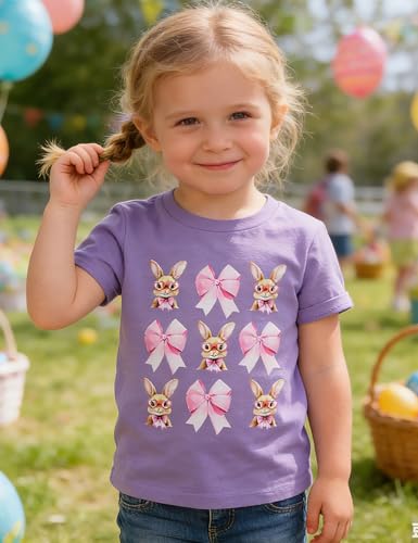 Image of Toddler Girls Clothes T-Shirt Short Sleeve Graphic Tee Cartoon Dinosaur 2-6T Girl Shirt Summer