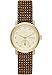 Produktbild Skagen Kuppel Uhr für Damen, Quarzwerk mit Edelstahl- oder Lederarmband, Orange und Goldton, 32MM