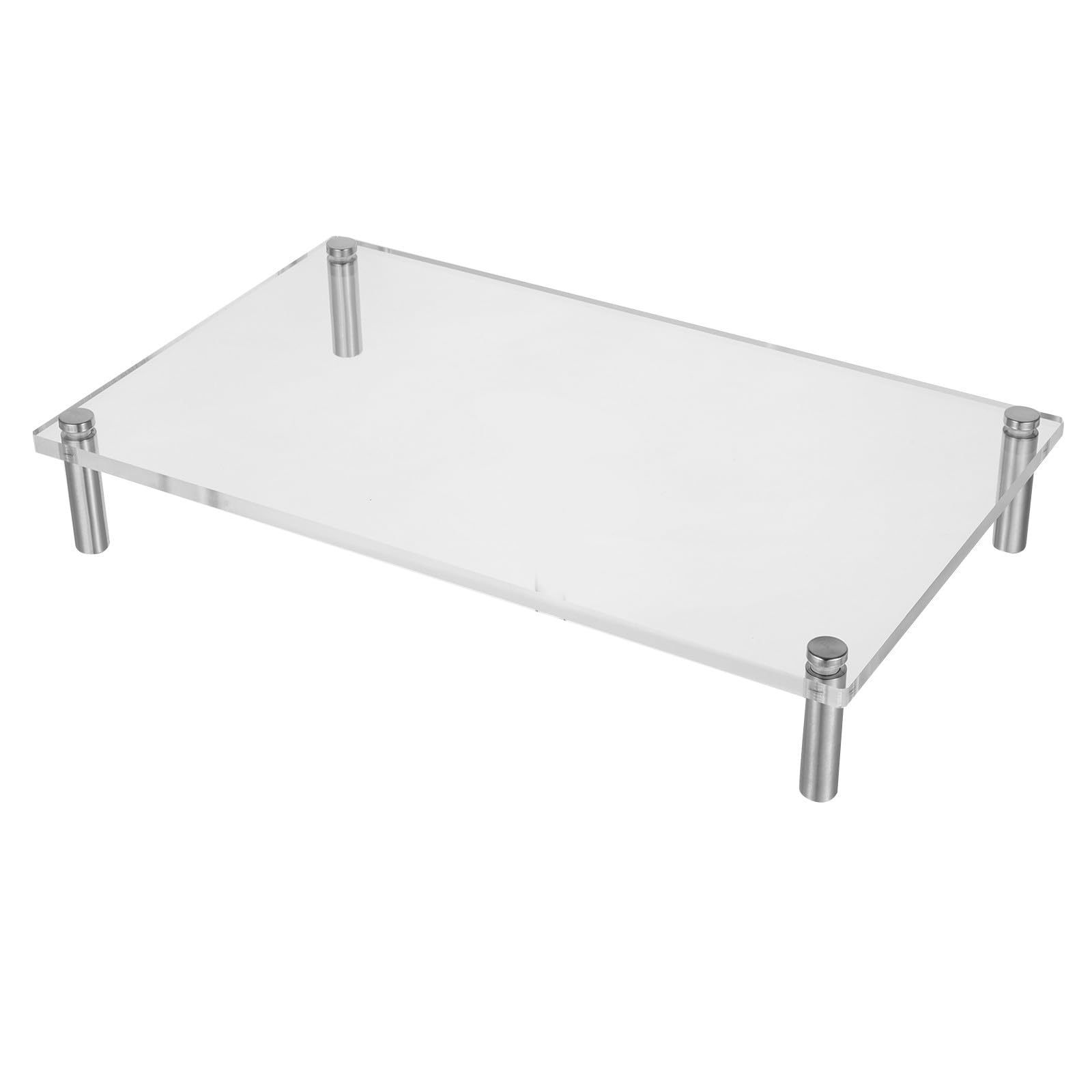 Support écran acrylique au design moderne et épuré pour espace professionnel