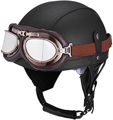 Casco de moto abierto tipo skull cap para scooter y street jet