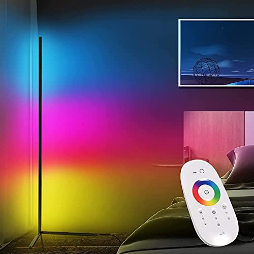 Best Cyber Monday ๐ฅ RGB Corner Floor Lamp, LED Dimmable Remote Control Colour Changing Bedside 55" Tall Standing Lamp, Modern Minimalist Atmosphere Night Light for Home Living Room, Black Best Cyber Monday ๐ฅ RGB Corner Floor Lamp, LED Dimmable Remote Control Colour Changing Bedside 55" Tall Standing Lamp, Modern Minimalist Atmosphere Night Light for Home Living Room, Black