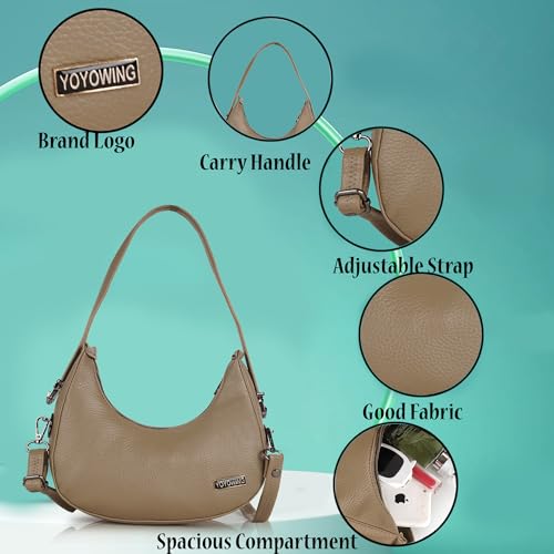 YOYOWING Half Moon Women Hobo Shoulder Bag with Sling Strap 2 41P1wKF6FLL. SL500